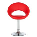 Sedia da sala pranzo Keene (set 2) Girevole Rosso