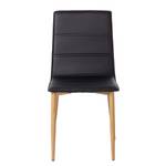 Gestoffeerde stoelen Lykkla kunstleer - Zwart