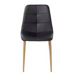 Chaises rembourrées Lykkla (lot de 2) Imitation cuir - Noir