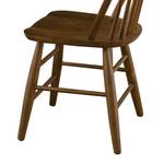 Eetkamerstoelen Marty II (2-delige set) bruin massief rubberboomhout