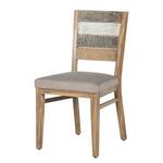 Chaises Odisha (lot de 2) Acacia massif / Imitation cuir