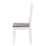 Chaises Summer Romance Lot de 2 - Acacia massif - Blanc / Acacia