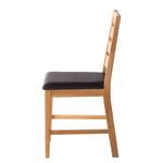 Chaises TanamiWOOD II (lot de 2) Imitation cuir - Chêne sauvage / Noir