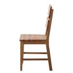 Chaises TelferWOOD I (lot de 2) Bois massif - Chêne sauvage