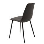 Gestoffeerde stoelen Tirano geweven stof - Donkergrijs/zwart