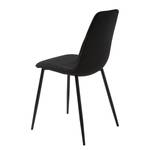 Chaises Tirano (lot de 4) Tissu - Noir