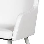 Chaises Valley (lot de 2) Cuir synthétique blanc