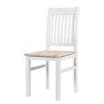 Chaises Westcoast (lot de 2) Acacia massif - Acacia / Blanc