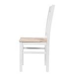 Chaises Westcoast (lot de 2) Acacia massif - Acacia / Blanc