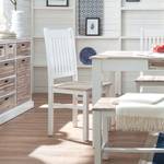 Chaises Westcoast (lot de 2) Acacia massif - Acacia / Blanc