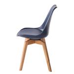 Chaises Woodwynn (lot de 2) Matière synthétique / Hêtre massif - Bleu foncé