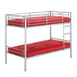 Stapelbed Lima zilver/rood