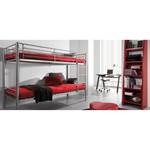 Stapelbed Lima zilver/rood