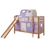 Stapelbed Lupo paars/beige - beukenhout - Beuk