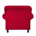 Fauteuil Dijon Velours rouge