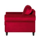 Fauteuil Dijon rood fluweel