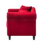 Fauteuil York Velours rouge - Rouge
