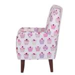 Fauteuil Karla Cupcakes Tissu en coton beige