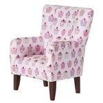 Fauteuil Karla Cupcakes Tissu en coton beige