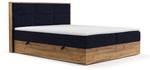 Boxspringbett Ikigai mit Topper Blau - Breite: 140 cm