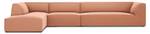 Ecksofa RUBY 5 Sitzplätze Pink