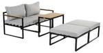 Lounge Set Retiro (5 teilig) Grau - Metall