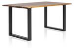 Esstisch Ashwood Braun - Massivholz - 180 x 77 x 90 cm