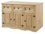 Sideboard MEXICO Beige - Massivholz - Holzart/Dekor - 132 x 84 x 44 cm