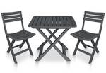 Bistro Set (3-teilig) 3000772 Anthrazit