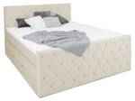 ABU DHABI Boxspringbett mit Bettkasten Beige - Breite: 160 cm