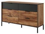 Kommode MILTON COD138 6D Braun - Holzwerkstoff - Kunststoff - 138 x 82 x 40 cm