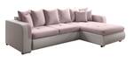 Ecksofa FIORENZO MINI Pink - Weiß