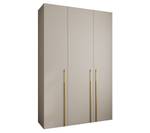 Drehtürenschrank Como 3 Beige - Gold - 160 x 50 cm