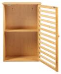 Bad-Hängeschrank Järfälla Beige - Bambus - 37 x 55 x 16 cm