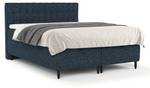 Premium Boxspringbett Milo Marineblau - 140 x 114 x 212 cm