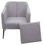 Fauteuil de salon H93a Gris lumineux