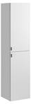 Armoire haute LEONARDO HC35 2D Blanc - Bois manufacturé - Matière plastique - 35 x 150 x 32 cm