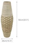 Vase YONEL Beige - Rattan - 26 x 82 x 26 cm