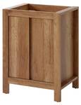 Armoire sous lavabos CLASSIC CUW60 2D Marron - Bois manufacturé - 60 x 79 x 46 cm