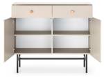 Sideboard DIVENOS Grau - Holzwerkstoff - 105 x 90 x 39 cm