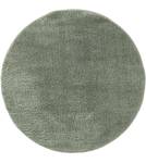 Tapis à poils longs rond Soda Vert clair - 120 x 120 cm