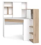 Schreibtisch Charlize Weiß - Holzwerkstoff - 102 x 142 x 139 cm