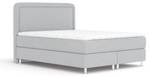 Boxspringbett Salvi Hellgrau - Breite: 140 cm