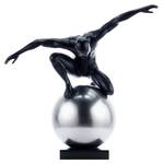 Skulptur Innere Balance Schwarz - Kunststein - Kunststoff - 48 x 47 x 27 cm