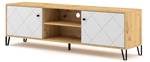 Meuble tv BILBAO RTV183 2D Beige - Blanc