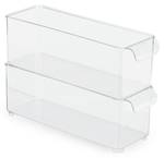 5 x Kühlschrank Organizer schmal Kunststoff - 10 x 11 x 31 cm