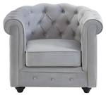 Fauteuil CHESTERFIELD Lot de 2 Gris lumineux