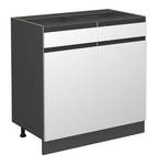 Meuble cuisine R-Line 39726 Anthracite - Blanc