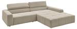 Ecksofa RENO Beige - Armlehne davorstehend rechts - Ecke davorstehend rechts