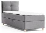 Boxspringbett Candy Mini Grau - Breite: 83 cm